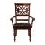 Creswell Leg Classic Vinyl/Wood Dining Arm Chair