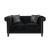 Reventlow Tufted Velvet Loveseat Black