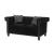 Reventlow Tufted Velvet Loveseat Black