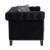 Reventlow Tufted Velvet Loveseat Black