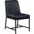 Bryce Faux Leather Dining Chair with Matte Black Metal Legs
