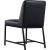 Bryce Faux Leather Dining Chair with Matte Black Metal Legs