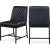 Bryce Faux Leather Dining Chair with Matte Black Metal Legs
