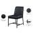 Bryce Faux Leather Dining Chair with Matte Black Metal Legs