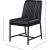 Bryce Faux Leather Dining Chair with Matte Black Metal Legs