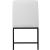 Bryce Faux Leather Dining Chair with Matte Black Metal Legs