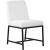 Bryce Faux Leather Dining Chair with Matte Black Metal Legs