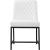 Bryce Faux Leather Dining Chair with Matte Black Metal Legs