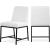 Bryce Faux Leather Dining Chair with Matte Black Metal Legs