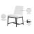 Bryce Faux Leather Dining Chair with Matte Black Metal Legs