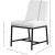 Bryce Faux Leather Dining Chair with Matte Black Metal Legs