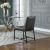 Bryce Faux Leather Dining Chair with Matte Black Metal Legs