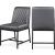 Bryce Faux Leather Dining Chair with Matte Black Metal Legs