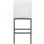 Bryce Faux Leather Bar Stool with Matte Black Metal Legs