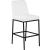Bryce Faux Leather Bar Stool with Matte Black Metal Legs