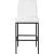 Bryce Faux Leather Bar Stool with Matte Black Metal Legs