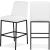 Bryce Faux Leather Bar Stool with Matte Black Metal Legs