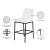 Bryce Faux Leather Bar Stool with Matte Black Metal Legs