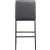 Bryce Faux Leather Bar Stool with Matte Black Metal Legs