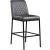 Bryce Faux Leather Bar Stool with Matte Black Metal Legs
