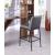 Bryce Faux Leather Bar Stool with Matte Black Metal Legs