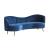 Sophia Velvet Sofa with Camel Back