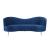Sophia Velvet Sofa with Camel Back