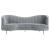 Sophia Velvet Sofa with Camel Back