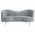 Sophia Velvet Loveseat with Camel Back