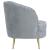Sophia Channel Tufted Back Velvet Living Room Set