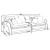 Sheldon Woven Fabric Living Room Set with Rolled Arms