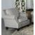 Sheldon Woven Fabric Chair with Rolled Arms Grey
