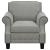 Sheldon Woven Fabric Chair with Rolled Arms Grey