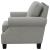 Sheldon Woven Fabric Chair with Rolled Arms Grey