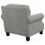 Sheldon Woven Fabric Chair with Rolled Arms Grey
