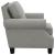 Sheldon Woven Fabric Chair with Rolled Arms Grey