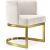 Gianna Velvet Dining Chair with Gold Stainless Steel Base