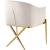 Xavier Velvet Dining Chair with Gold Steel Legs