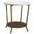 Round Stone/Metal End Table