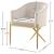 Xavier Velvet Dining Chair with Gold Steel Legs