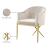 Xavier Velvet Dining Chair with Gold Steel Legs