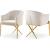 Xavier Velvet Dining Chair with Gold Steel Legs