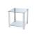 5080 Square Glass Lamp Table w/Shelf