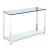 5080 Glass Sofa Table w/Shelf