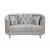 Avonlea Sloped Arm Tufted Fabric Loveseat
