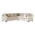 Aria Fabric L-Shape Sectional with Nailhead