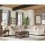 Aria Fabric L-Shape Sectional with Nailhead