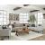 Apperson Cushioned Back Linen Fabric Sofa