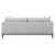 Apperson Cushioned Back Linen Fabric Sofa