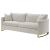 Corliss Chenille Arched Arms Living Room Set